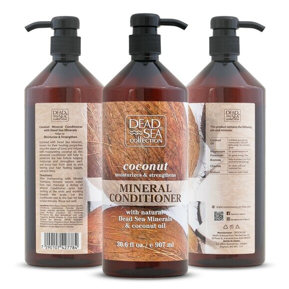 (2) Dead Sea Collection Coconut Oil Mineral Conditioner